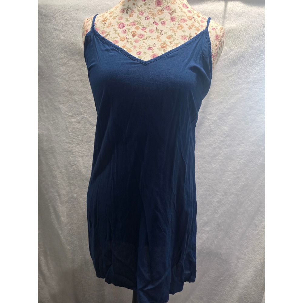 Free People Marigold Blue Floral Lace Trim Mini Boho Tunic Romantic Fairycore XS - Picture 10 of 10